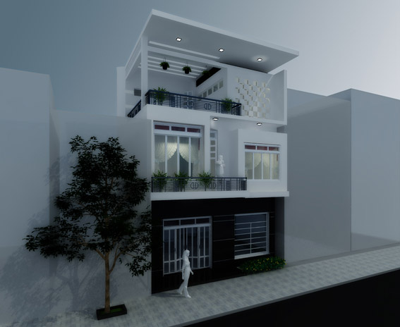 Thiết kế nhà mặt phố -nhà mặt phố Nam Đồng