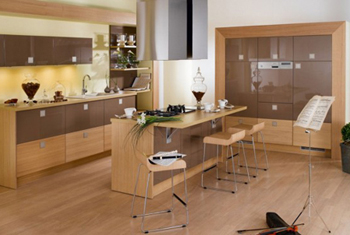 thiết kế phong cách Pháp - mẫu thiết kế phòng bếp